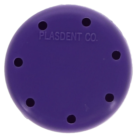 Plasdent - Small Round Bur Block - Neon Purple, Magnetic, 7 Burs Capacity