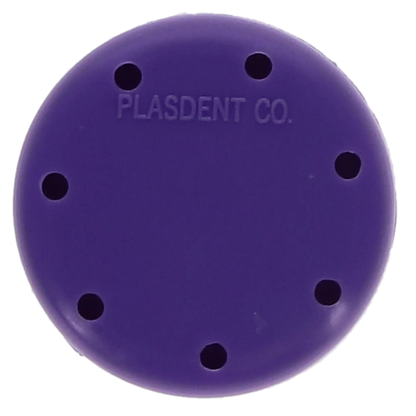 Plasdent - Small Round Bur Block - Neon Purple, Magnetic, 7 Burs Capacity