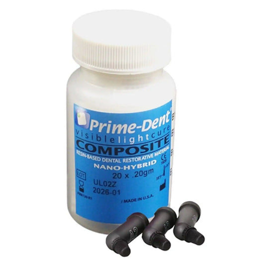 Prime-Dent - A2 Compules Nano Hybrid VLC 20-.20 gm, Composite Resin-Based Dental