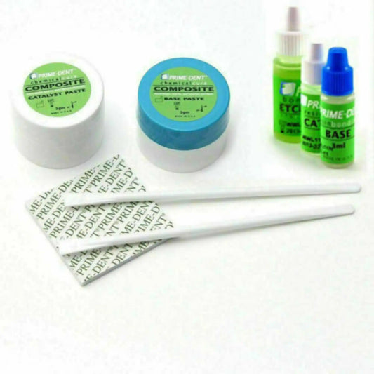 Prime-Dent - Chemical Cure Composite 3/3g with Bonding Kit. Highly filled