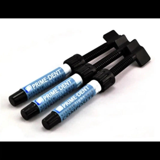 Prime-Dent - Hybrid Composite A1 Syringe. VLC (Visible Light Cure), Resin-based