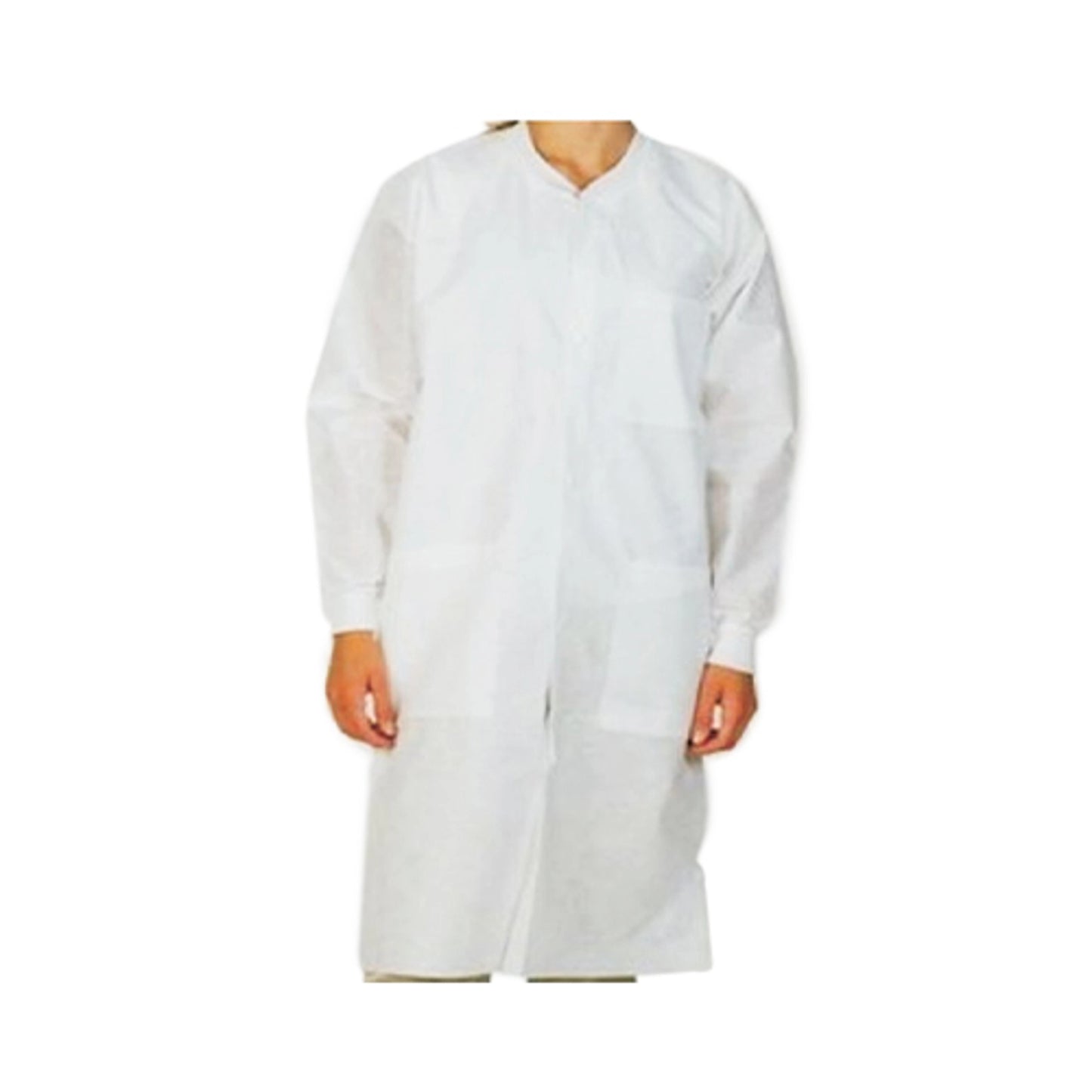 ValuMax - Extra-Safe Lab Coats - White Small 10/Pk. Knee-Length, Light-Weight (3660WHS)