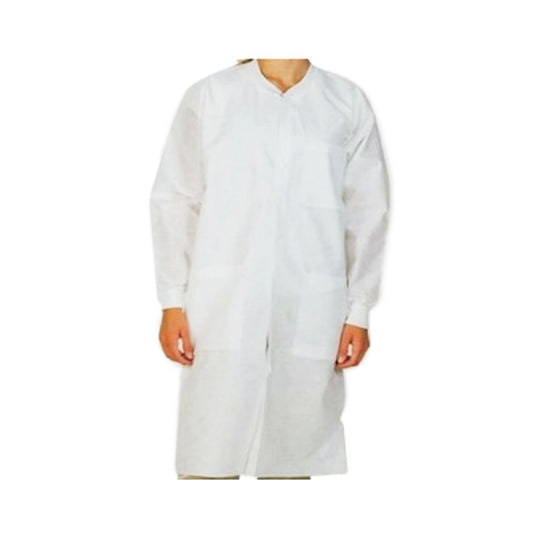 ValuMax - Extra-Safe Lab Coats - White Small 10/Pk. Knee-Length, Light-Weight (3660WHS)