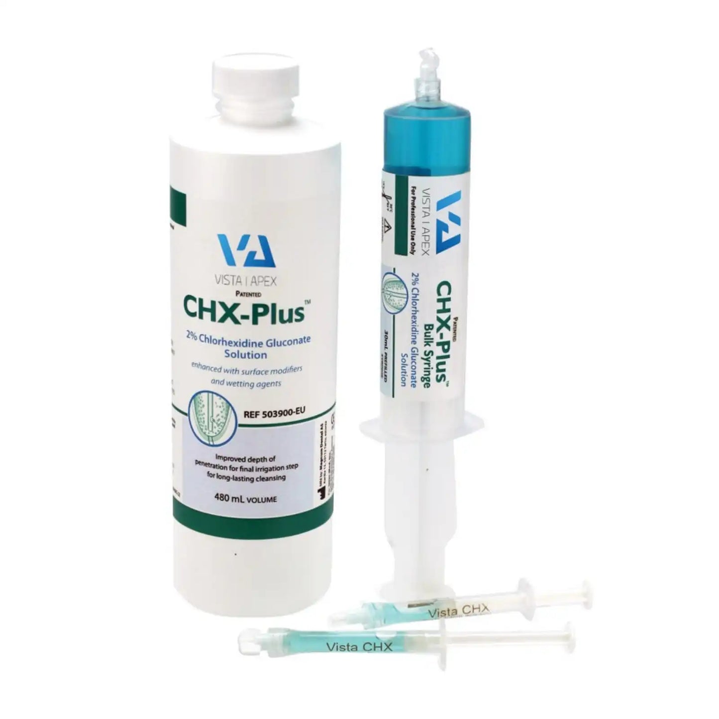 Vista - CHX-Plus - Enhanced 2% Chlorhexidine Gluconate Solution - 30mL  Bulk Syringe