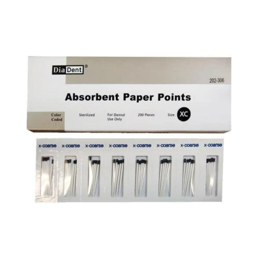 Absorbent Points X-Coarse Black Cell Package 200/Pk
