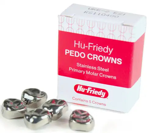 SS Crowns Upper Left Primary 2nd #7 5/Pk