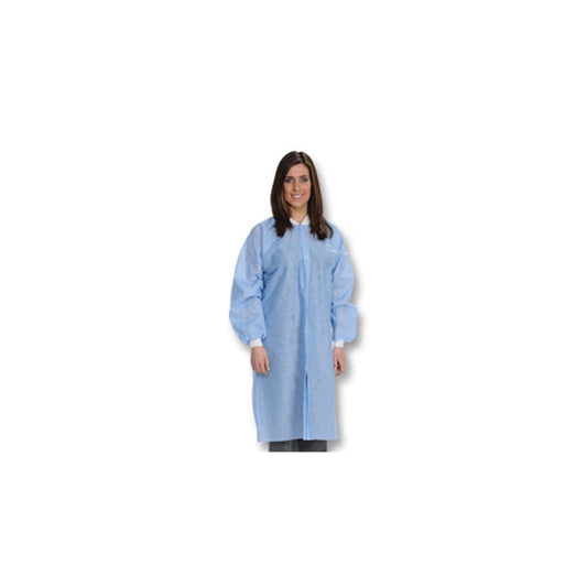 Valumax - Easy-Breathe Lab Coat Ceil Blue 10/Pk Small