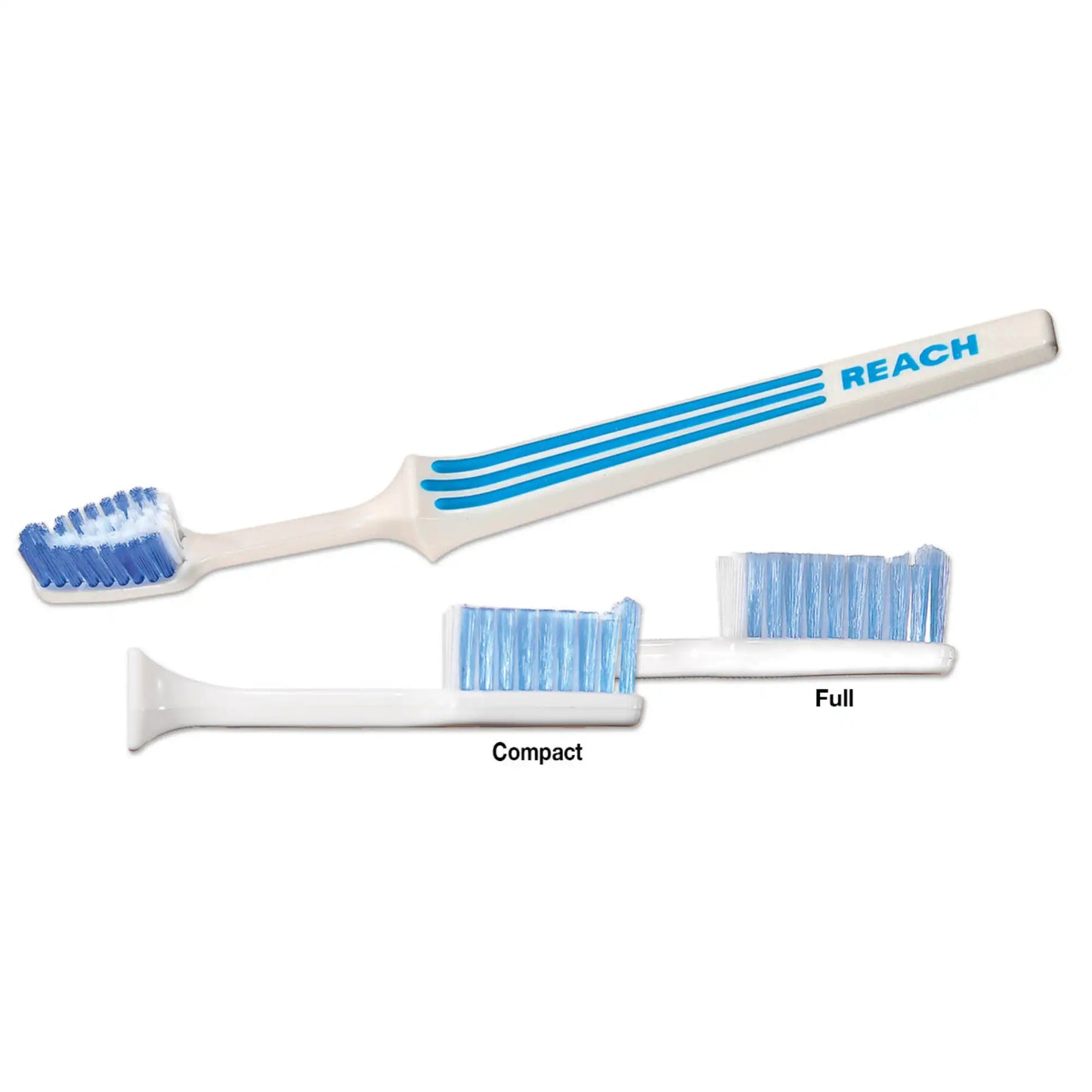 Reach Advanced Design Toothbrush - Adult Soft Compact 72/Pk. Raised rubber