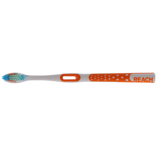 Reach Total Care Floss-Clean Toothbrush - Adult Soft 72/Pk. Designed