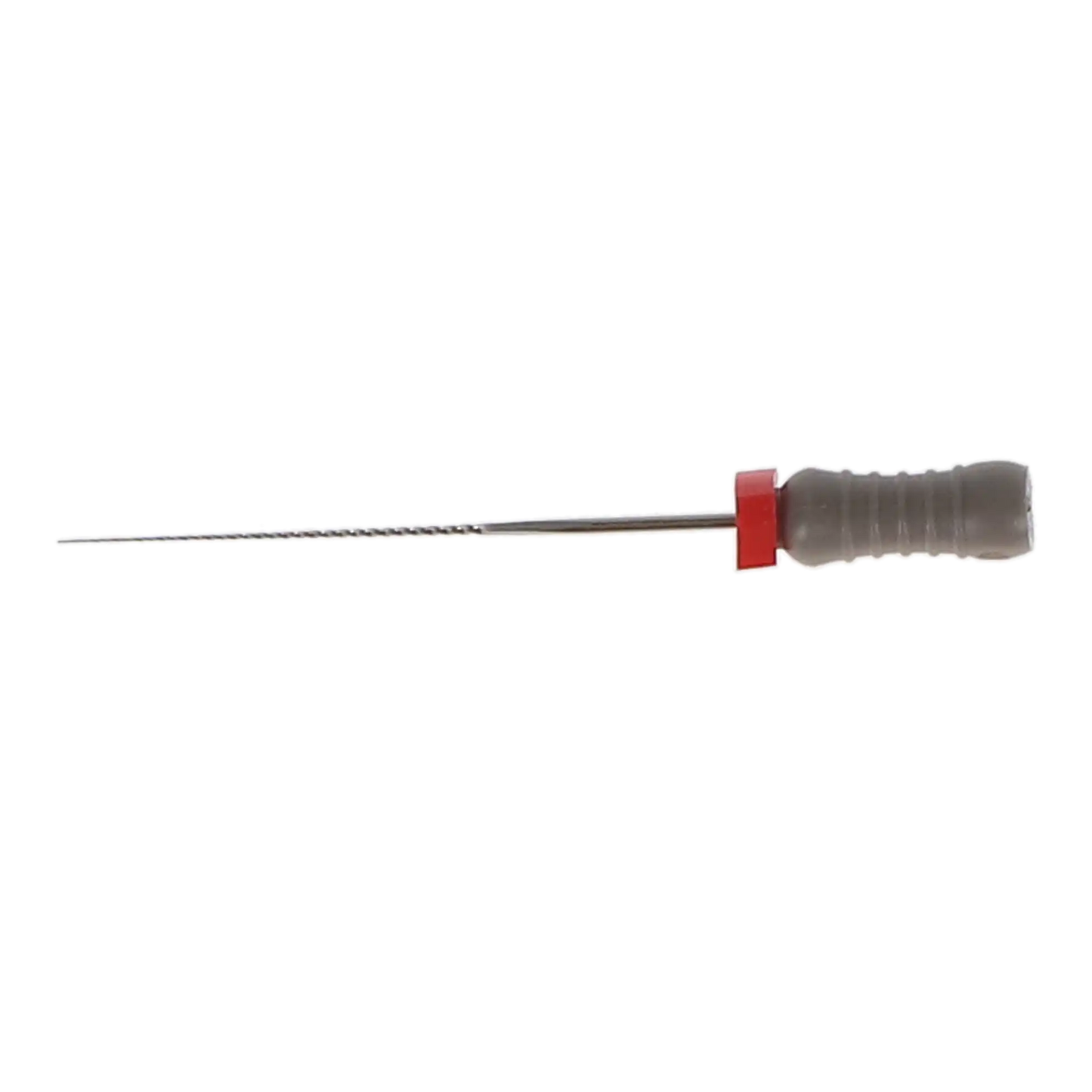 Stainless Steel K-File with Plastic Handle & Endo Stop, 28 mm, 0.02 Taper, # 8, Grey, 6/Pk, MK2808