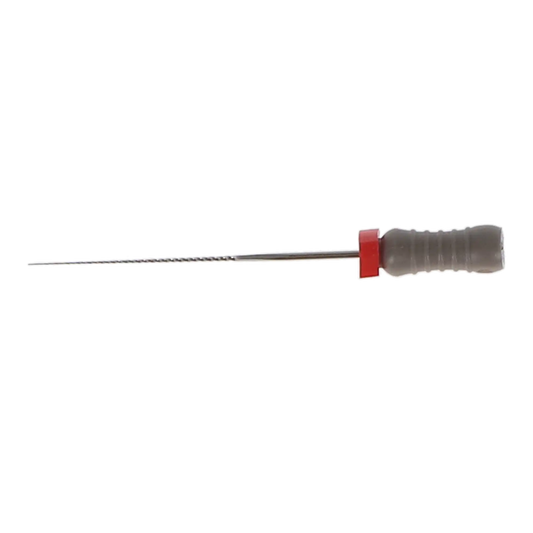 Stainless Steel K-File with Plastic Handle & Endo Stop, 28 mm, 0.02 Taper, # 8, Grey, 6/Pk, MK2808