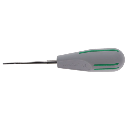 Directa - Luxator, 2 mm Straight Blade Dark Green Stripes. Indicated for Apical and /or