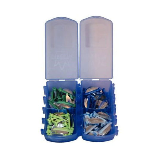Directa - FenderMate Assortment Kit: One hand operated organizer box with 72 pieces