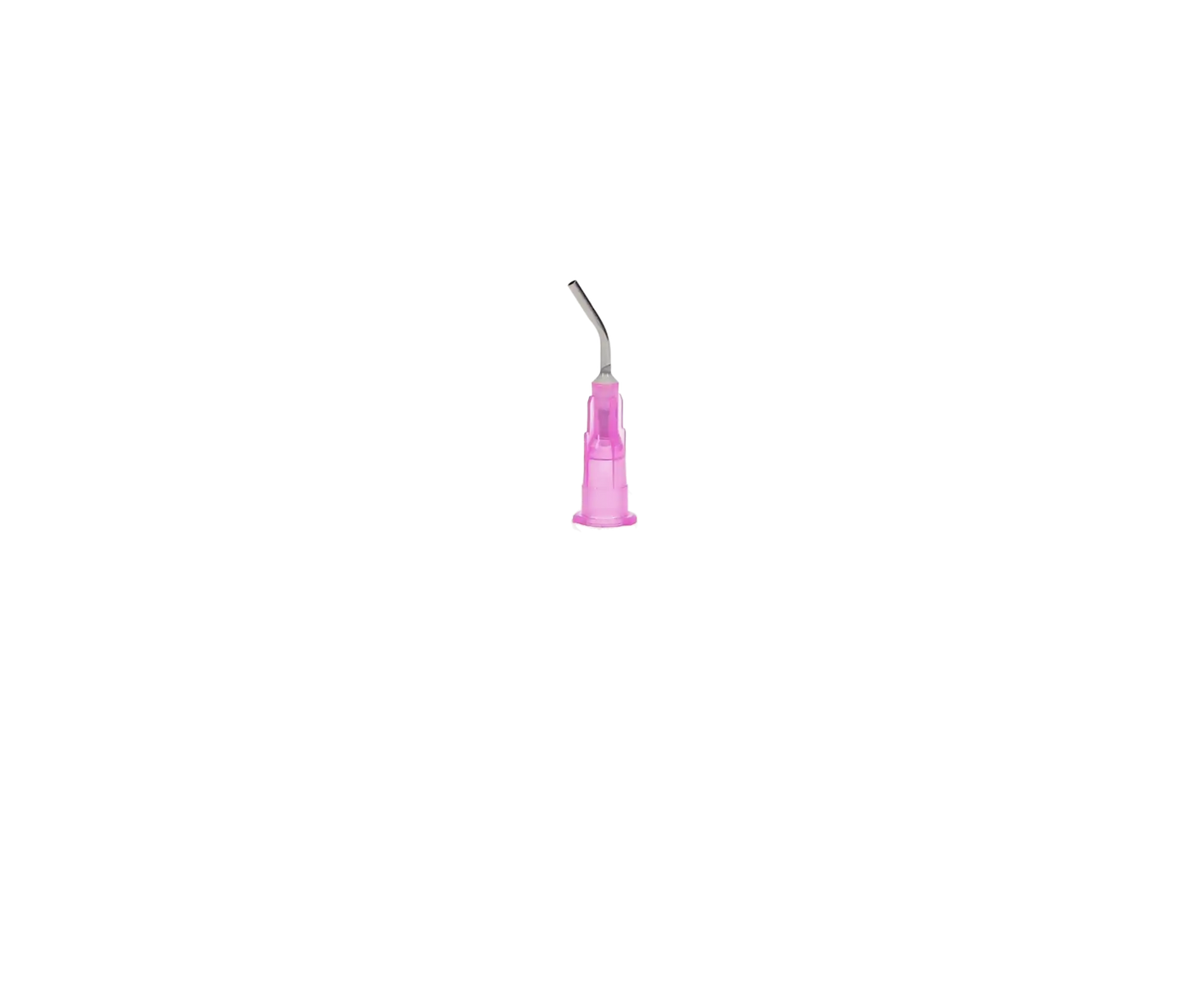 HSB - Pre-Bent Applicator Tips 18g Pink 100/Pk