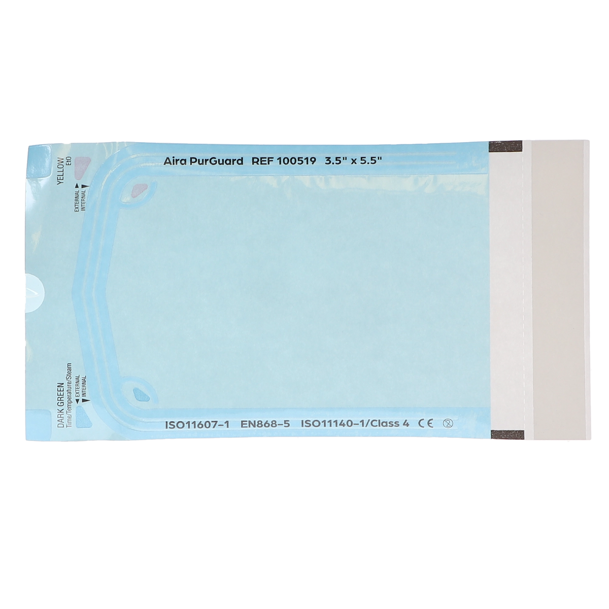 HSB - 3.50"?x?5.5" - Paper/Blue Film Self-Sealing Sterilization Pouch 200/Bx