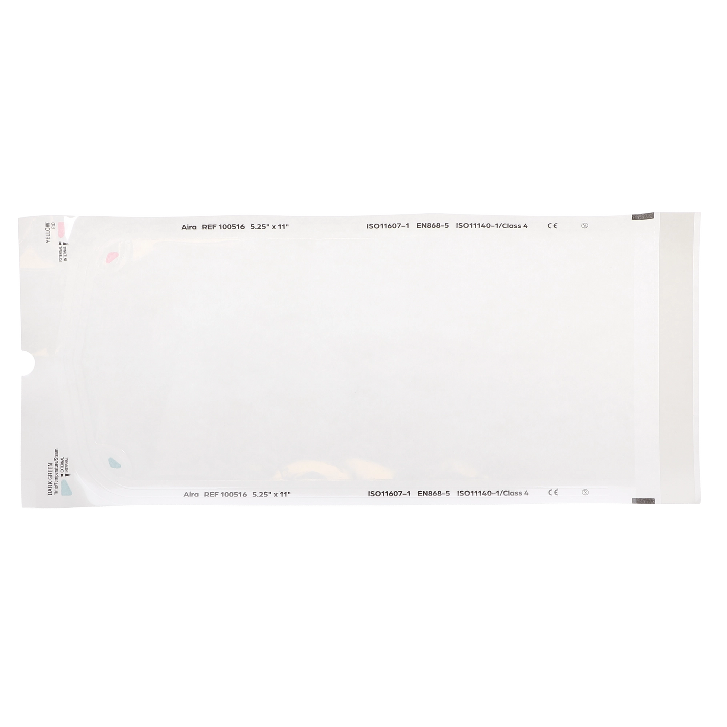 HSB - 5.25"?x?11" - Paper/Clear Film Self-Sealing Sterilization Pouch 200/Bx