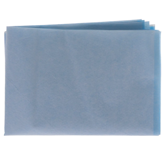 HSB - Headrest Cover/Sleeve, Paper/Poly - 13"W x 10"L - Blue, 500/Bx