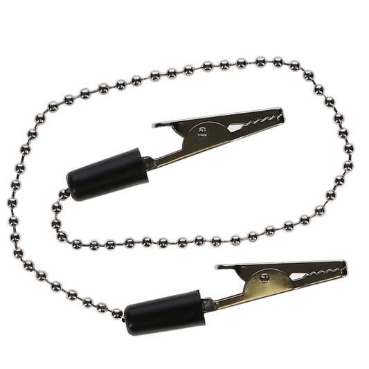 HSB - Bib Clip Chain Each Black 3/PK