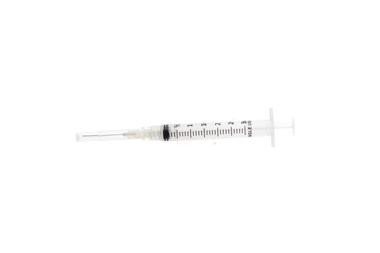 HSB - Endo Irrigating 27GA With Syringe Half Cut Yellow Box/100 (27GA x 1" needle, yellow hub with 3ML syringe luer lock Blunt End Half-cut Cannual with clear cap, sterile 1pc/blister, 100pcs/box)