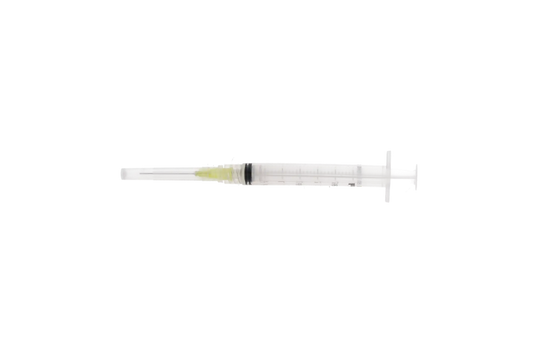 HSB - Endo Irrigating 27GA With Syringe Side Vent Yellow Box/100 (27GA x 1" needle, yellow hub with 3ML syringe luer lock Close End Side-port cannula with clear cap, sterile 1pc/blister, 100pcs/box)