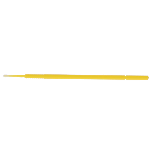 HSB - Micro-Brush Disposable Applicators, Fine, Yellow, 4 x 100/Pk