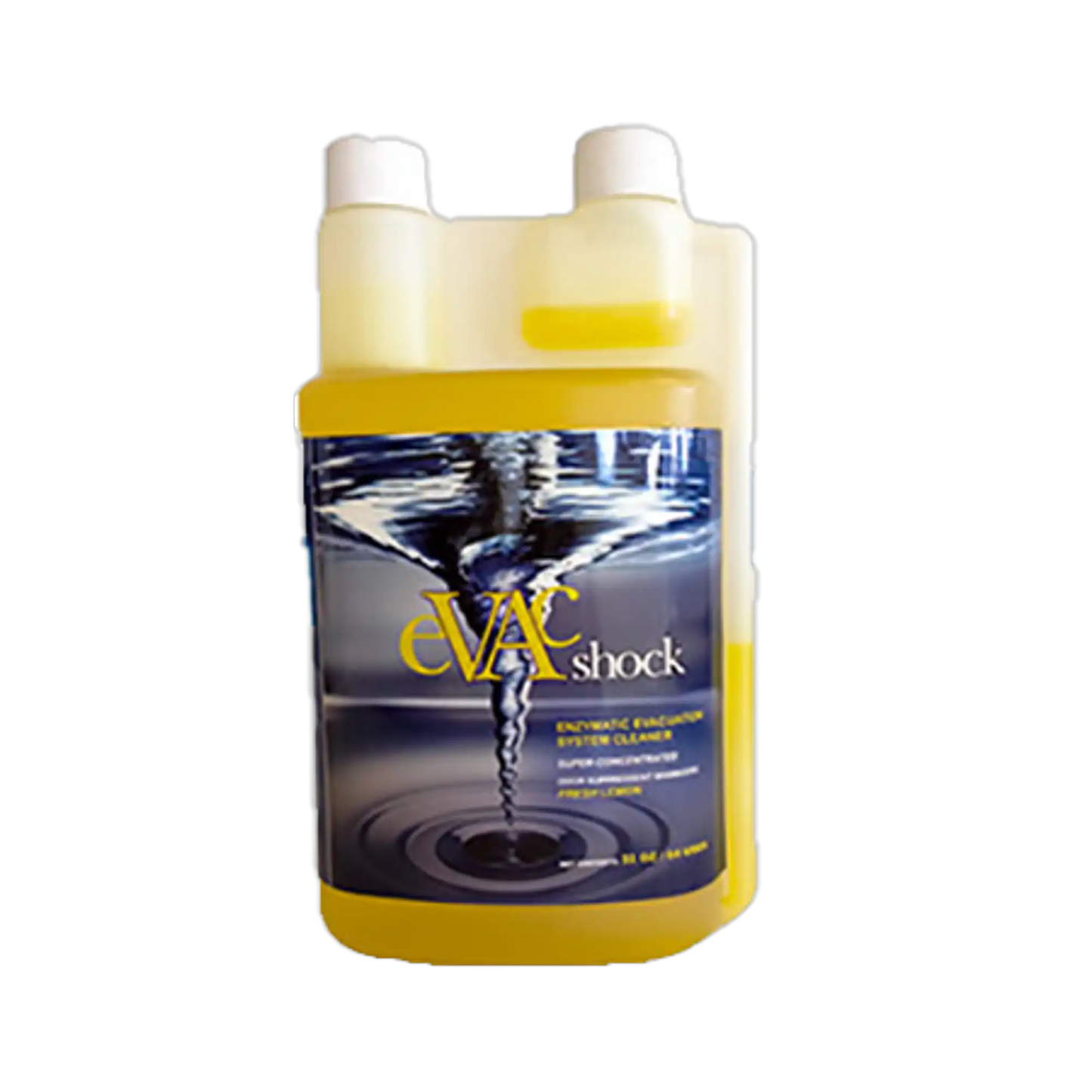Evac Shock Evacuation System Cleaner 32Oz Concentrate. Fresh Lemon Scent. Non-Foaming