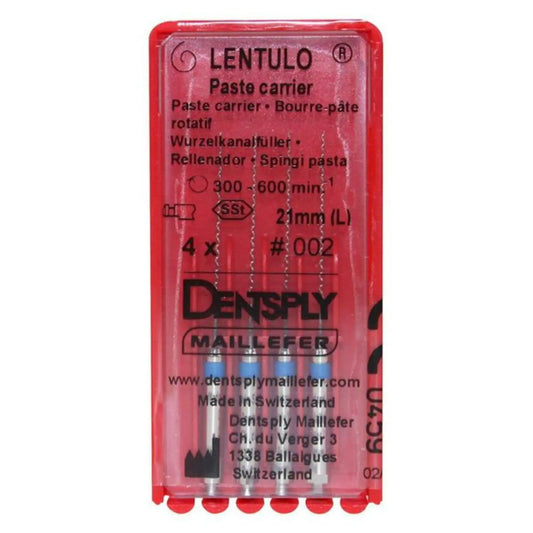 Dentsply - RA Lentulo Spiral Fillers SS #2 Blue 21mm 4/Pk - (671561)
