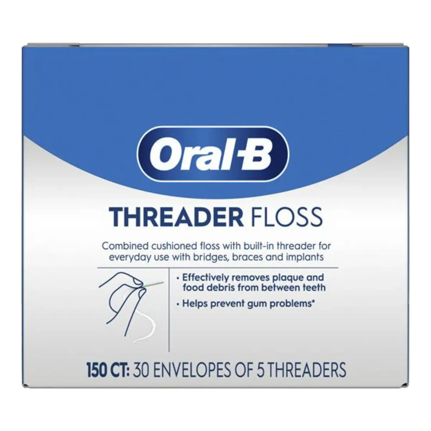 P&G - Oral-B Threader Floss 30 envelopes of 5 Threaders (replaces PROC-84843408)