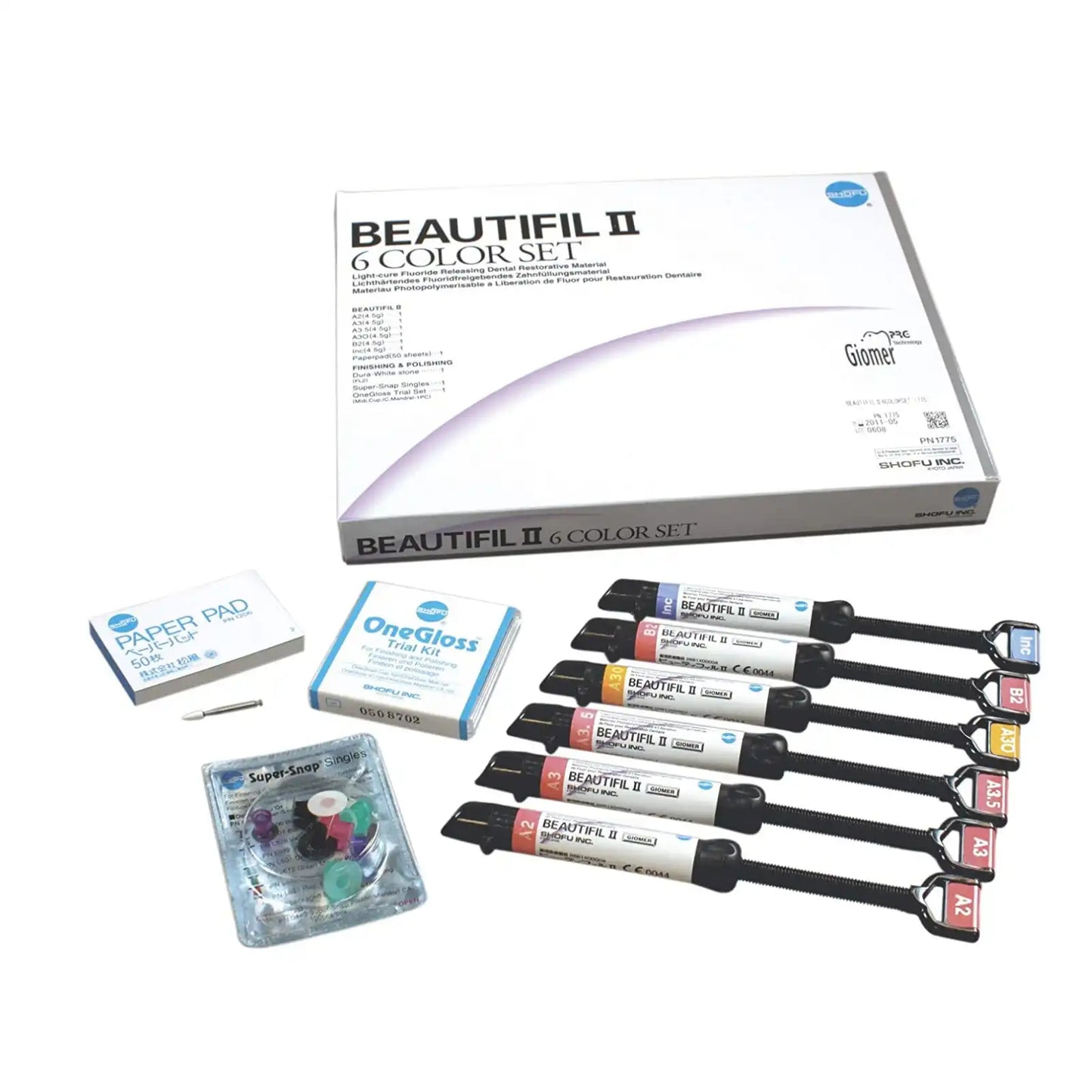 Beautifil II Syringe 6 Color Set
