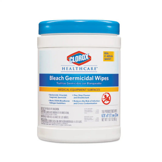 Clorox - Bleach Germicidal Wipes 6"x5" 150/Can