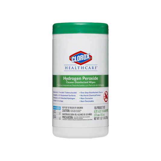 Clorox - Hydrogen Peroxide Wipes 6.75 x 5.75 155/Can