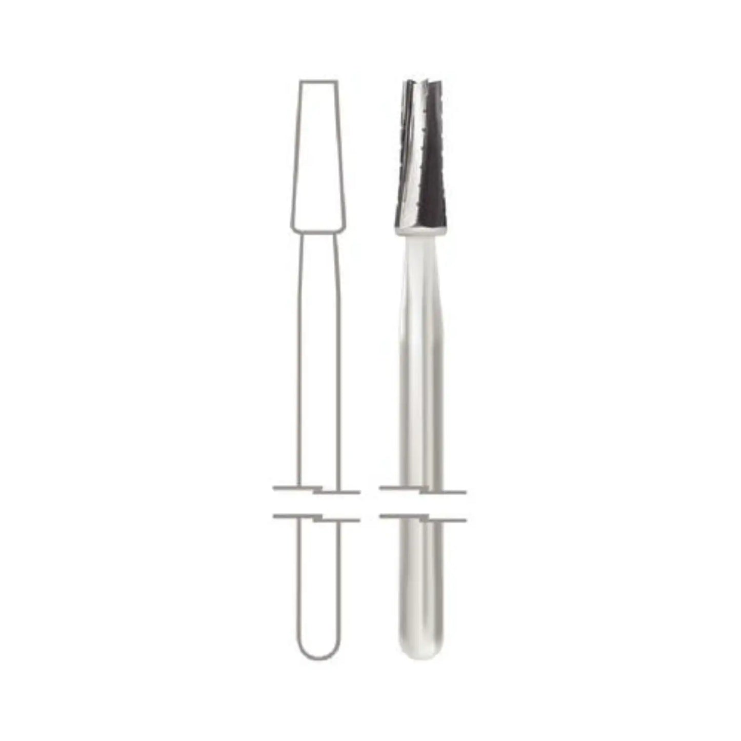 Midwest Operative Carbide Burs HP 703-L Taper Fissure CC 10/Pk