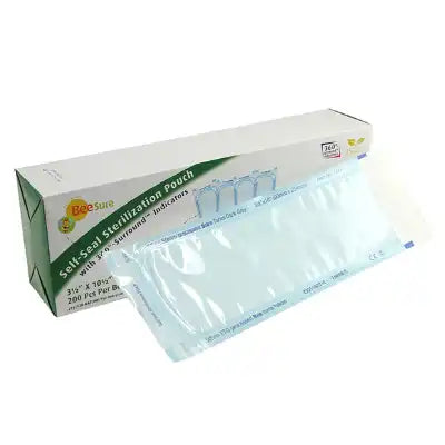 Cranberry - BeeSure Sterilization Pouches 3.5x10.5 200/Box