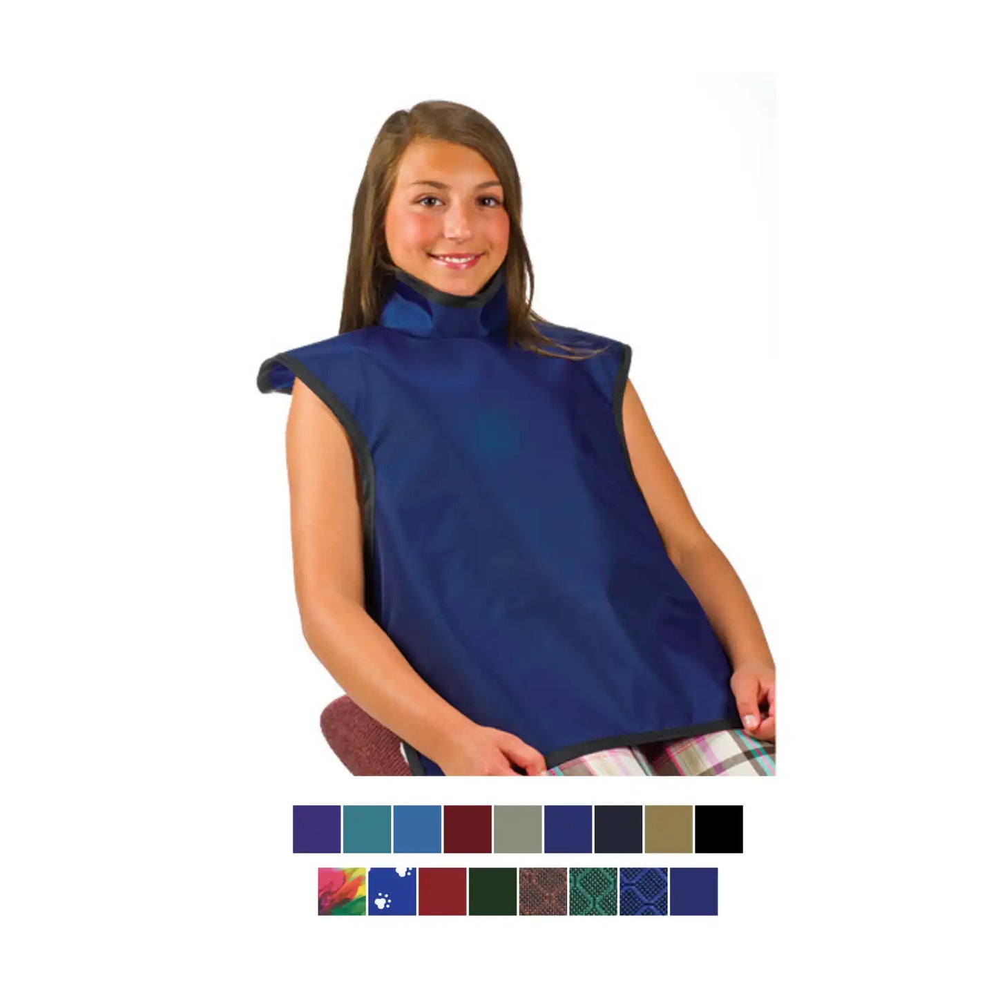 X-Ray Apron LF Child w/Collar Burgundy