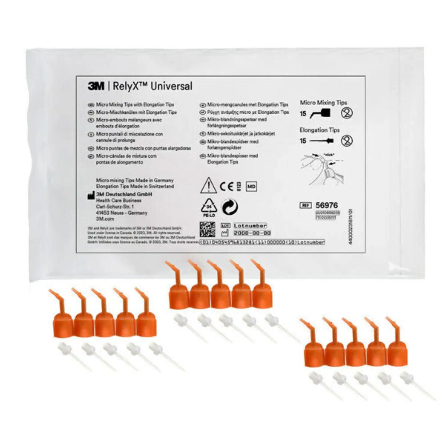RelyX Universal Micro Mixing Tips with Elongation Tips 15/Pk