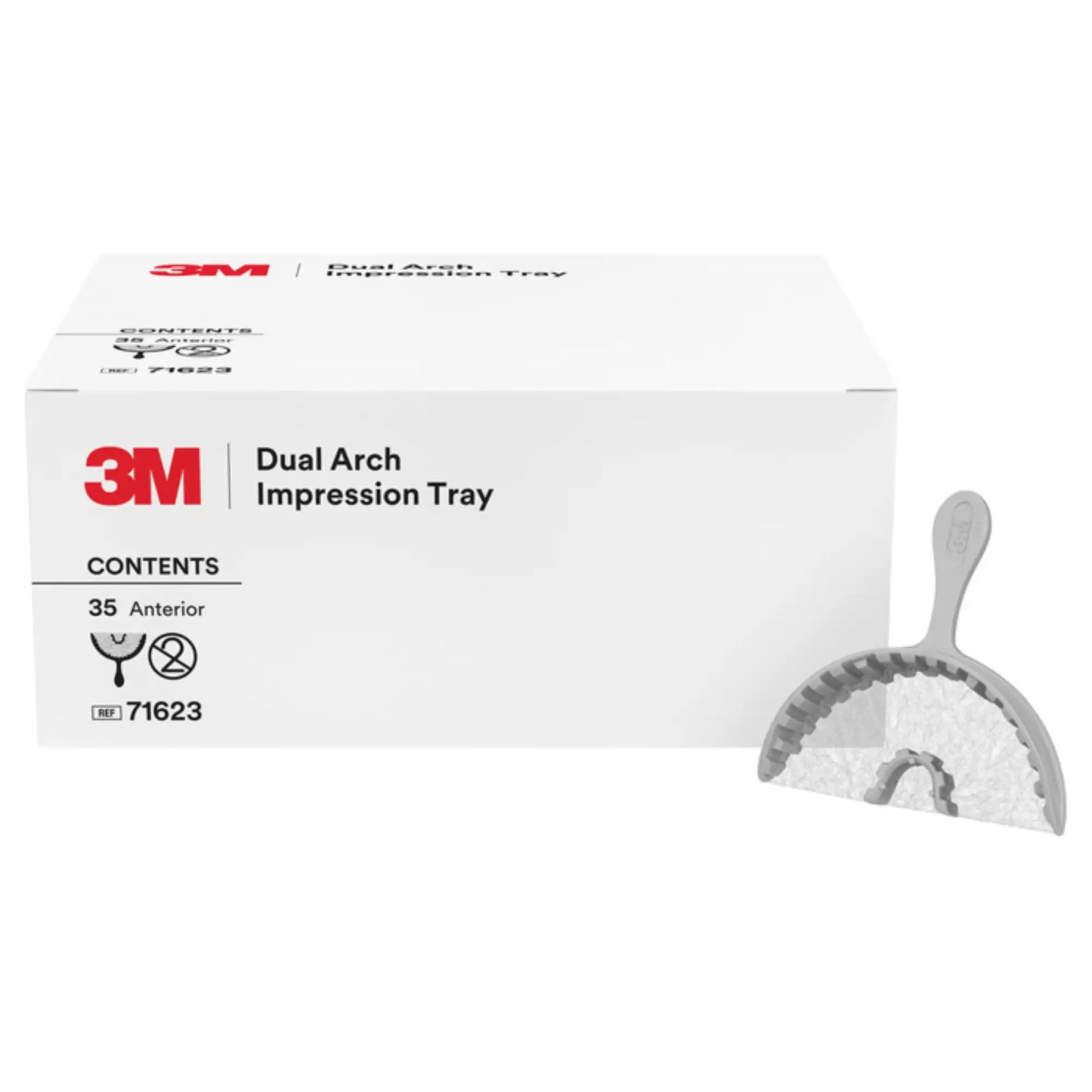 Dual Arch Impression Trays Anterior 35/Pk