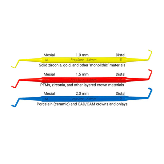 ContacEZ - PrepSure Crown Prep Guide Assorted Classic Colors 3/Pk