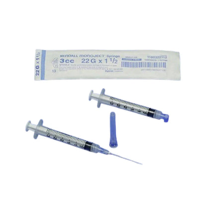 MonoJect Softpack Syringes 3mL 23g x 1" 100/Box **Discontinued