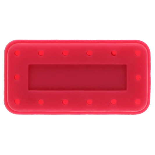 Silicone Magnetic Bur Block 14-Hole Rectangular Neon-Pink