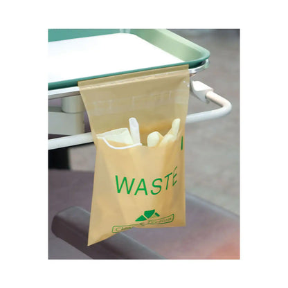 Plasdent - Stick-on Beige Utility Waste Bags, 6" x 6" 200/Bx. For non-hazardous