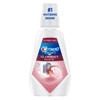 P&G - Crest 3D White Glamorous White Mouthwash, 946mL (32 fl. oz.), Fresh Mint flavor, 4/cs (Old #s 80338919, 80342119, 80293578)