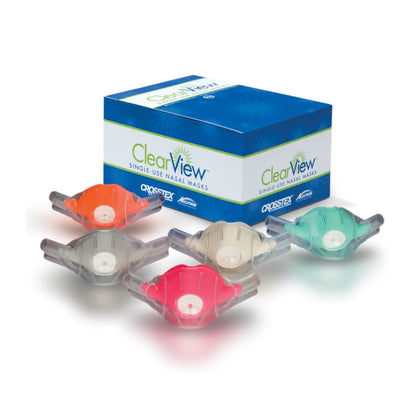 Accutron - ClearView Single-Use Nasal Mask Large Adult Unscented Grey 12/Pk