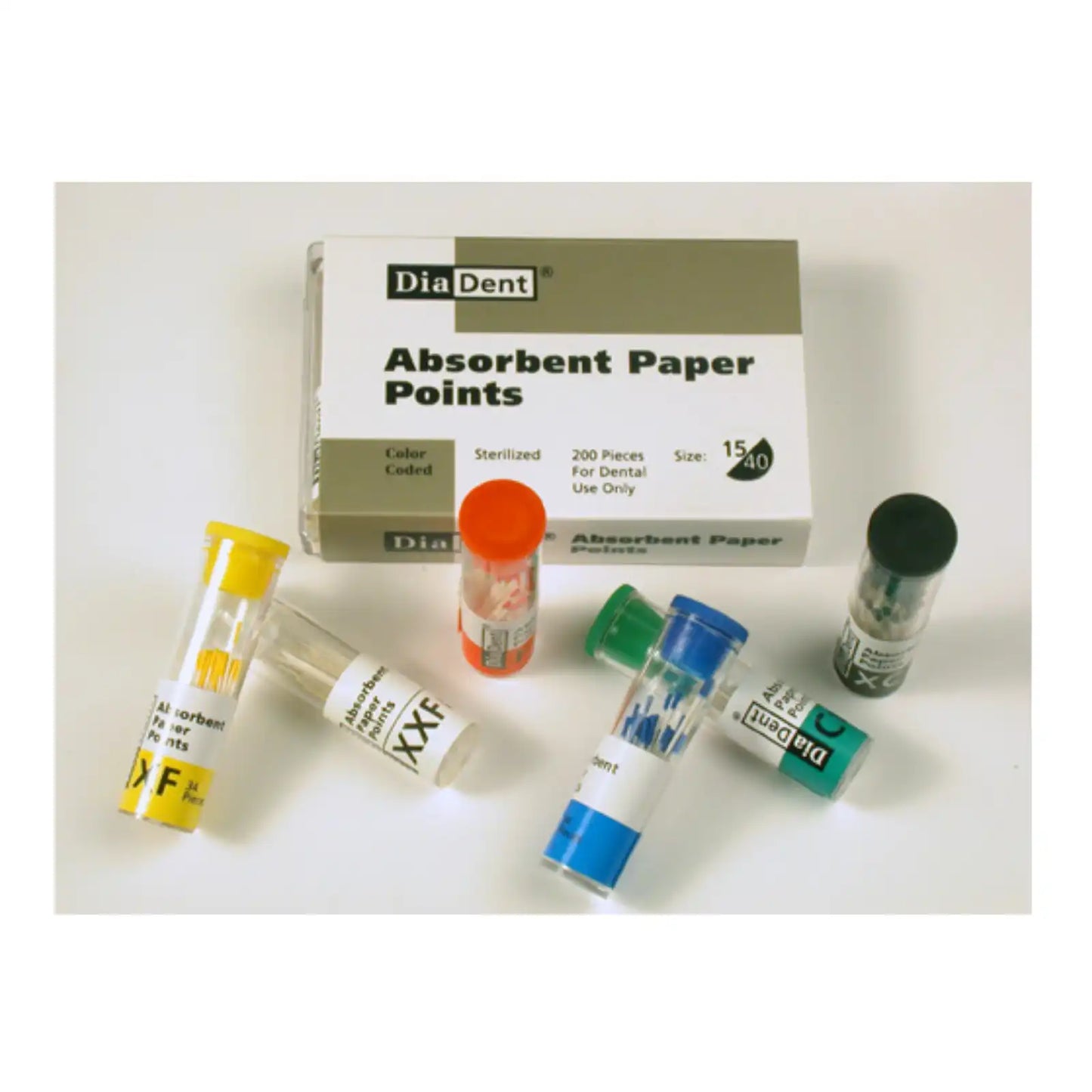 Paper Points ISO Color-Coded MM Spillproof XF 200/Pk