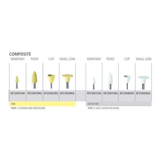 Alpen Composite Polishing Shaping/Smoothing RA Minipoint 5/Pk