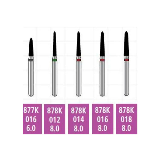 Alpen X1 Sterile Singe-Use Diamonds FG 878K-021 Coarse 25/Pk