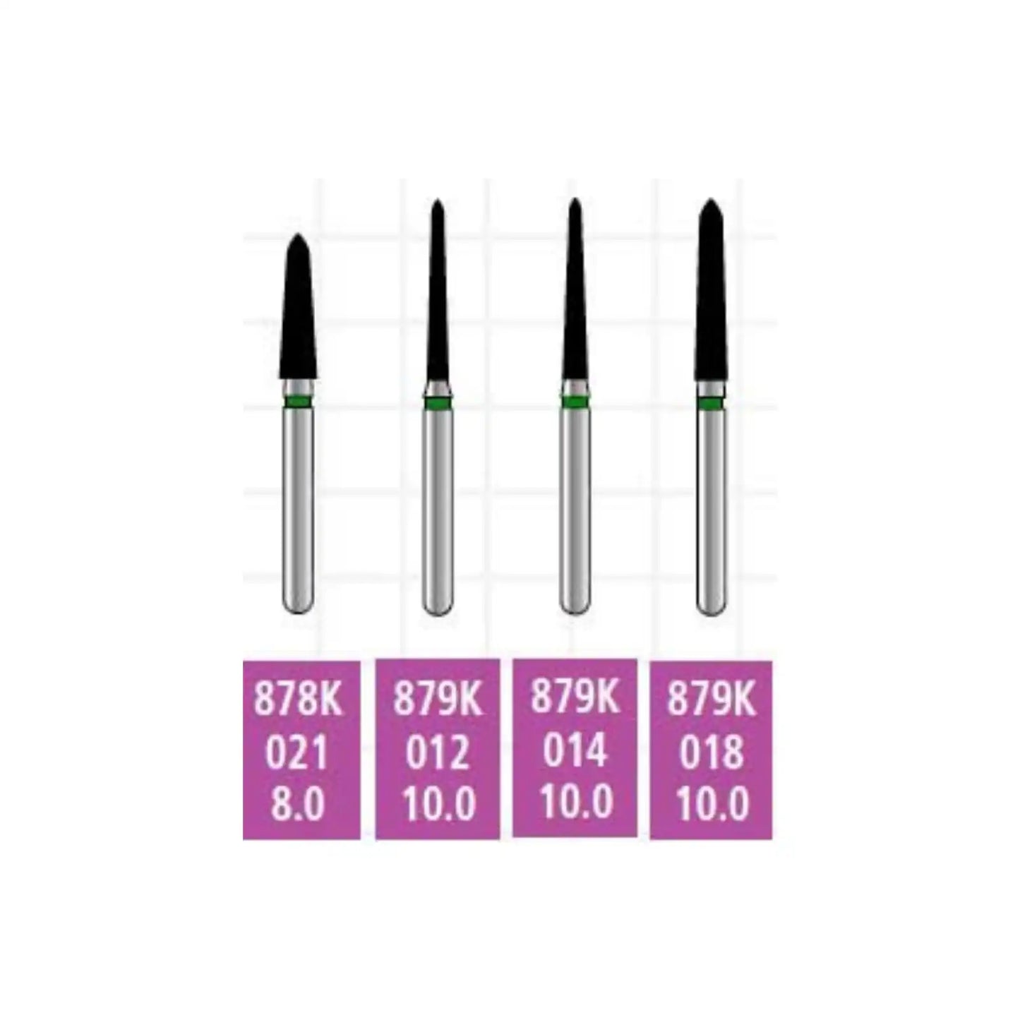Alpen X1 Sterile Singe-Use Diamonds FG 879K-018 Super Coarse 25/Pk