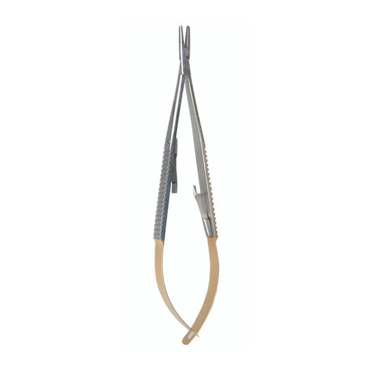 Castroviejo Needle Holder Straight 5.5" Flat Handle
