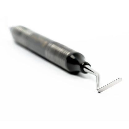 Pascal - Retrax R-101 Semi-Round Non-Serrated Black Handle