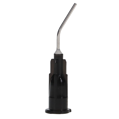 Plasdent - 20 ga Pre-Bent Luer Lock Dispensing Tips, Black 100/Bag