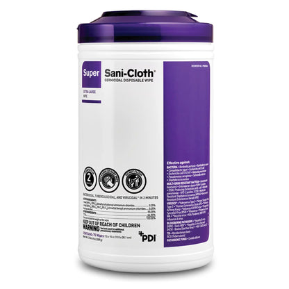 PDI - Super Sani-Cloth Germicidal Wipes X-Large 75/Can